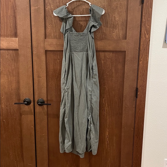 Universal Thread Backless Ruffle Dress in Sage Green - Picture 3 of 5